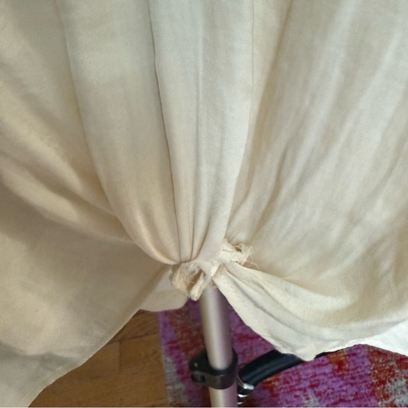 DOLAN Ivory Twist Front Blouse Plus Size 1X 3/4 Sleeve Flowy Top - Picture 5 of 7